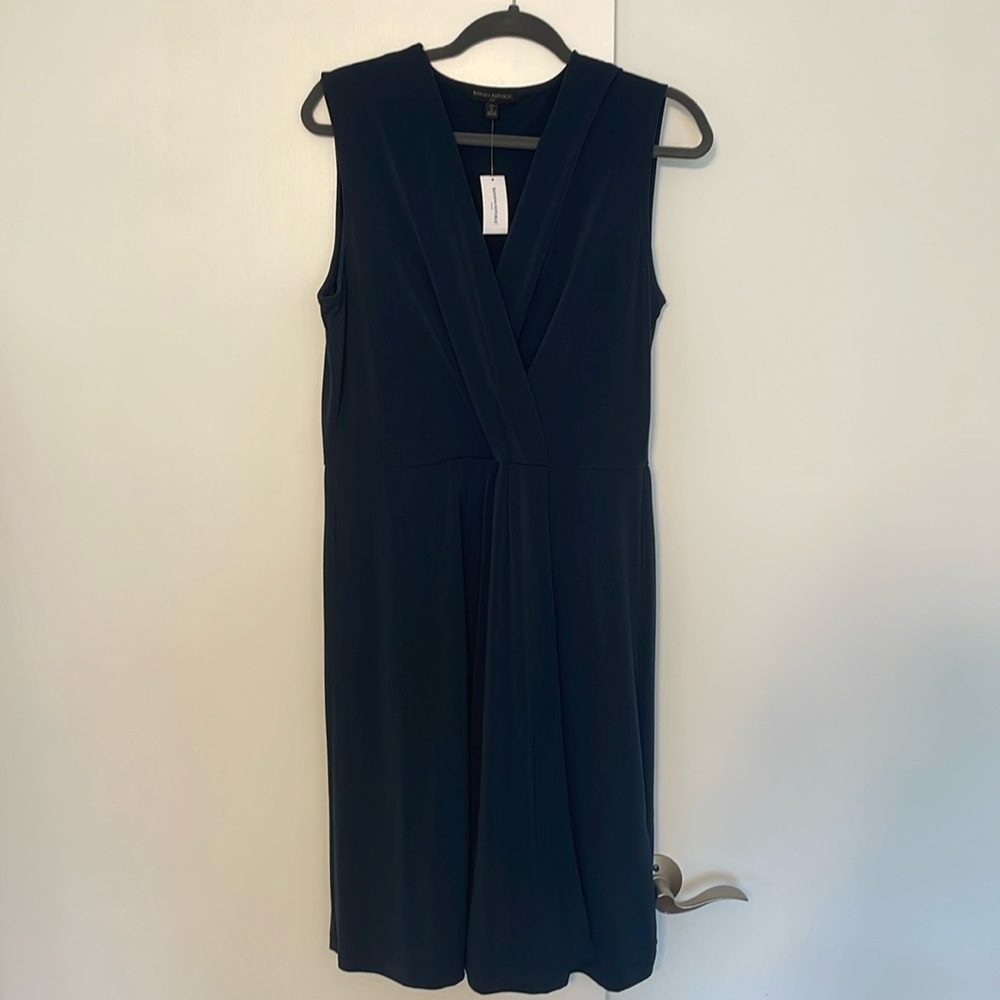 Navy V-neck Dress (women’s tall)
